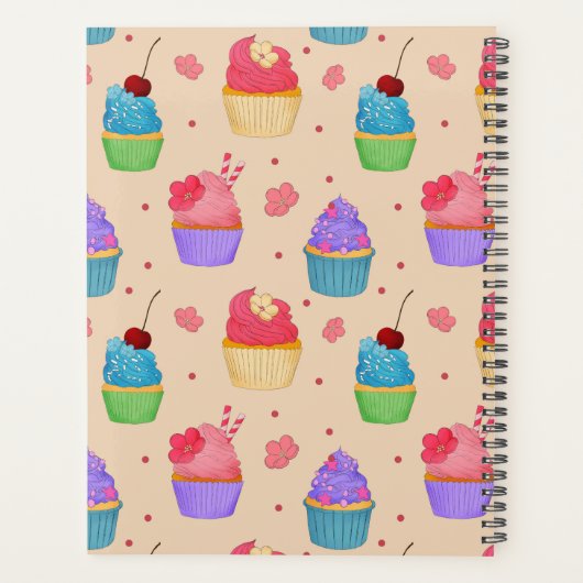 Farbenfrohe Cups Muster Planer (Rückseite)