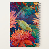 Farbenfrohe Dahlia Blumenbrücke Rezept Notizblock (Rückseite)