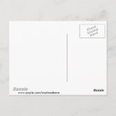 farbenfrohe Dahlie Postkarte (Rückseite)