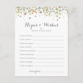 Farbenfrohe Dainty Baby Dusche Hopplenkarte Postkarte (Vorderseite)