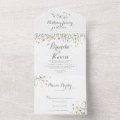 Farbenfrohe Dainty Nichts Extravagant nur Liebe Ho All In One Einladung (Innen Boden)