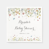 Farbenfrohe Dainty Wild Blume Kinderdusche Serviette (Vorderseite)