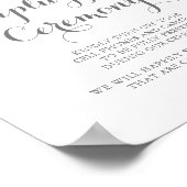 Farbenfrohe Dainty Wild Blume - Zeremonie abgestec Poster (Ecke)