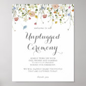 Farbenfrohe Dainty Wild Blume - Zeremonie abgestec Poster (Vorne)