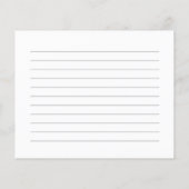 Farbenfrohe Dainty Wild Brautparty Rezept Karte (Rückseite)