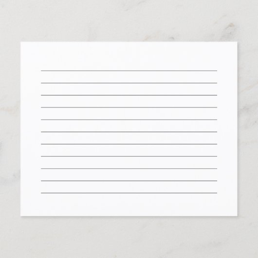 Farbenfrohe Dainty Wild Brautparty Rezept Karte (Rückseite)