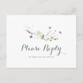 Farbenfrohe Dainty Wild Menüauswahl UAWG Postkarte (Vorderseite)