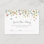 Farbenfrohe Dainty Wild schätzt, wie viele Game Ca Visitenkarte (Vorderseite)