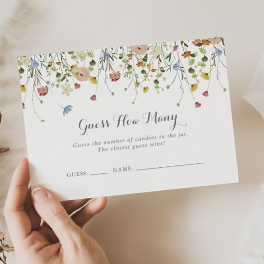 Farbenfrohe Dainty Wild schätzt, wie viele Game Ca Visitenkarte