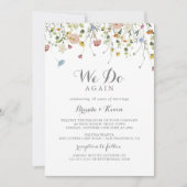 Farbenfrohe Dainty Wild Wir machen wieder einmal e Einladung (Vorderseite)