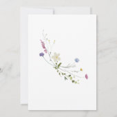 Farbenfrohe Dainty Wild Wir machen wieder einmal e Einladung (Rückseite)