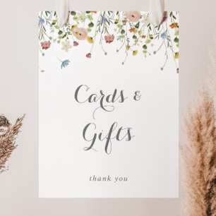 Farbenfrohe Dainty Wilde Blume Karten und Geschenk Poster