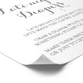 Farbenfrohe Dainty Wilde Blume Späte Nacht Windeln Poster (Ecke)