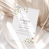 Farbenfrohe Dainty Wilde Blume Überraschendes Part Einladung