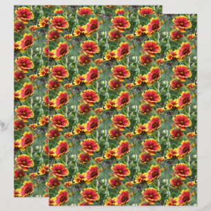 Farbenfrohe Daisies Blume Naturmuster - Handbuch