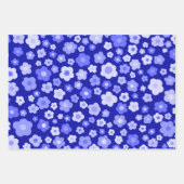 Farbenfrohe Daisies floral Bright Bold Retro Niedl Geschenkpapier Set (Vorderseite 2)