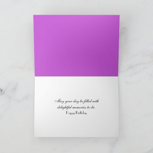 Farbenfrohe Daisy Basket Karte (Innenseite)