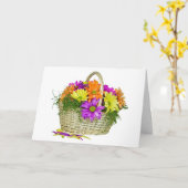 Farbenfrohe Daisy Basket Karte (Gelbe Blume)