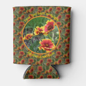 Farbenfrohe Daisy Blume Natur Personalisiert Dosenkühler (Vorderseite)