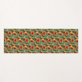 Farbenfrohe Daisy Blume Naturmuster Yogamatte (Vorderseite (Horizontal))