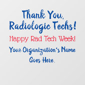 Farbenfrohe Dankeschön an Krasse Tech Week Fenster Fensteraufkleber (Blatt)