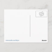 Farbenfrohe Dankeschön auf Postkarte (Rückseite)