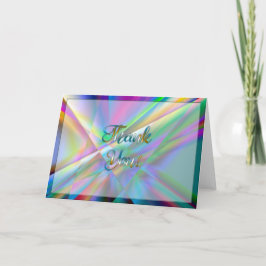 Farbenfrohe Danksagkarte Dankeskarte