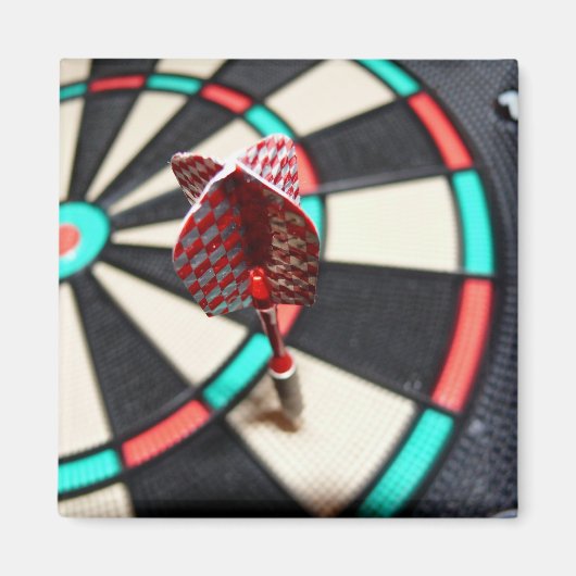 Farbenfrohe Dartboard Magnet (Vorne)