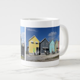 Farbenfrohe Dauphin Island Houses, Alabama Jumbo-Tasse
