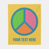 Farbenfrohe Decke für das Friedensschild (Vorderseite)