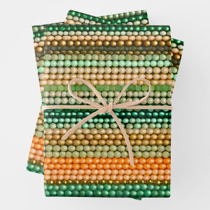 Farbenfrohe Deckenplatten Geschenkpapier Set
