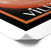 Farbenfrohe Deko Paris Reiseplakat 16 x 20 (Ecke)