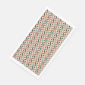 Farbenfrohe Dekoration aus dem Mittelalter Serviette (Ecke)