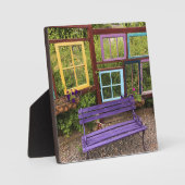 Farbenfrohe Dekoration aus Windows & Bench Garden Fotoplatte (Vorderseite)