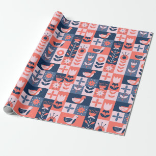 Farbenfrohe Dekoration Geschenkpapier