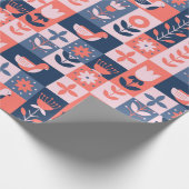 Farbenfrohe Dekoration Geschenkpapier (Ecke)