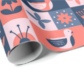 Farbenfrohe Dekoration Geschenkpapier (Rolleneckpunkt)