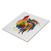 Farbenfrohe Dekoration mit Hahnenrost Fliese (Seite)