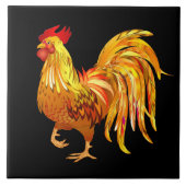 Farbenfrohe Dekoration mit Hahnenrost Fliese (Vorderseite)