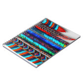 Farbenfrohe Dekoration Notizblock (Linke Seite)