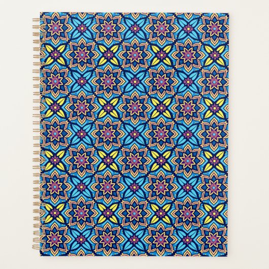 Farbenfrohe Dekorationen mit floralen Mustern Planer (Vorderseite)