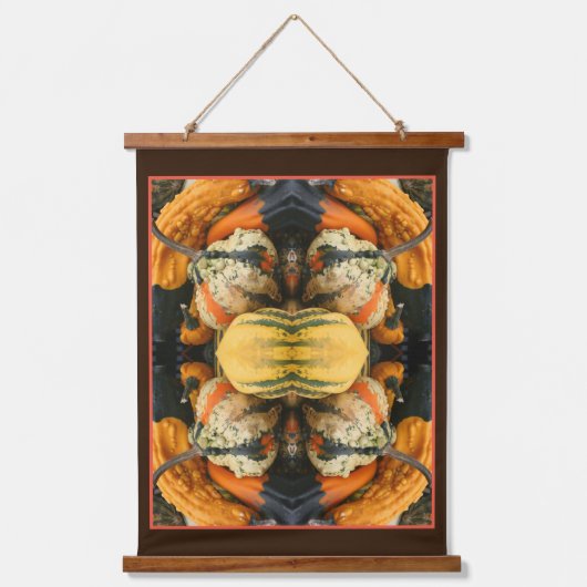 Farbenfrohe Dekorationsgegenstände Abstrakt Wandteppich Mit Holzrahmen (Vorderseite)