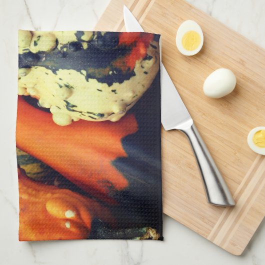 Farbenfrohe Dekorationsgegenstände Naher Aufstieg Geschirrtuch (Viertel Falte)