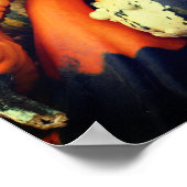 Farbenfrohe Dekorationsgegenstände Naher Aufstieg Poster (Ecke)