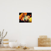 Farbenfrohe Dekorationsgegenstände Naher Aufstieg Poster (Küche)