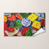 Farbenfrohe Dekorationstasten Badhandtuch Set (Handtuch)