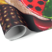 Farbenfrohe Dekorationstasten Geschenkpapier (Rolleneckpunkt)