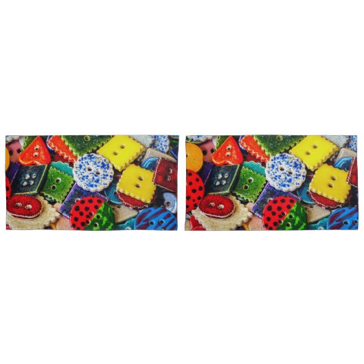 Farbenfrohe Dekorationstasten Kissenbezug (Vorderseite-Set)