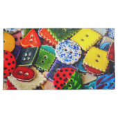 Farbenfrohe Dekorationstasten Kissenbezug (Vorderseite-Rechts)