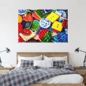 Farbenfrohe Dekorationstasten Leinwanddruck (Insitu (Schlafzimmer))